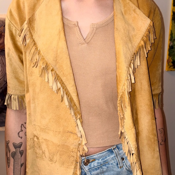 90s Danier Boho Fringe Women's Jacket - Picture 4 of 6